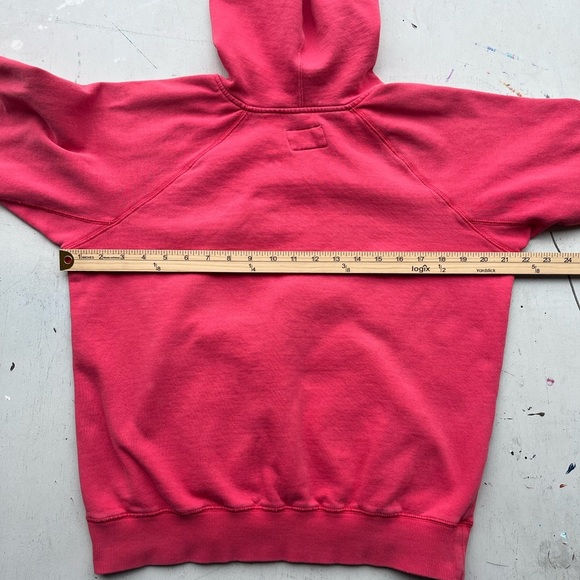 Women's Billabong x Wrangler Hoodie Red Solid Spell-Out M Surf Beach Outdoor - Picture 10 of 13